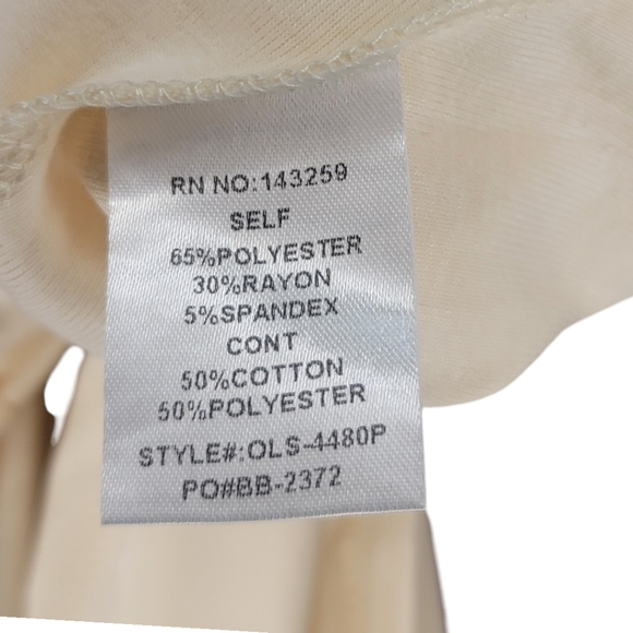 ✨️NWT✨️ ORIGAMI by Vivian - Cream Lace & Crochet - Picture 8 of 15